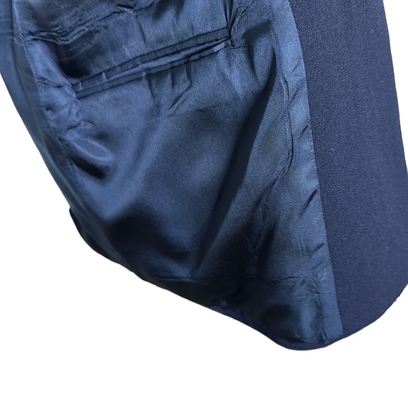 Austin Reed vintage navy blue double breasted wool blazer size 8 petite - Picture 6 of 8